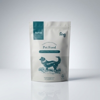 YOUYI Sac d'emballage personnalisé imprimé pour friandises pour animaux, écologique, en aluminium, à trois soudures latérales, avec encoche de déchirement, pour portion individuelle, qualité alimentaire, sans BPA