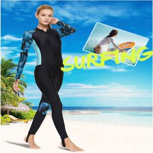 Traje de buceo de neopreno para mujer, bañador corto, protector de sarpullido - Product Image 4