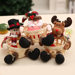 <span class=keywords><strong>Panier</strong></span> de table en bambou pour bonbons, pour noël, décoration, assiette, <span class=keywords><strong>sucre</strong></span>, <span class=keywords><strong>panier</strong></span>, apple, petit décor - Product Image 2