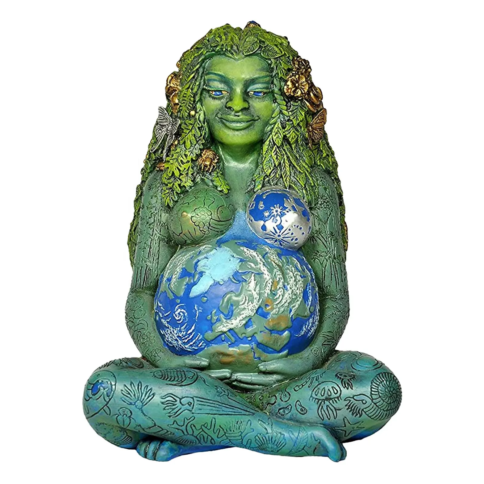 Resin Ornaments Goddess Gaia Mother Earth Ornaments Millyear Mother Earth Statues Garden Decorations