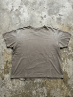 T-shirts pour hommes grande taille avec logo personnalisé, imprimé graphique court, effet vieilli et délavé, coupe oversize, en coton tricoté épais, manches courtes