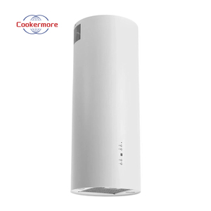 <span class=keywords><strong>Campana</strong></span> <span class=keywords><strong>Extractora</strong></span> de Humo Cilíndrica Blanca Moderna para Cocina, Montada en el Techo, para Cocina tipo Isla - Product Image 1