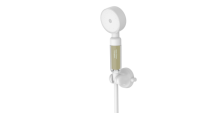 Pommeau de Douche Écologique Portable avec Filtre Vitamine C et Parfum, Poignée Chromée, Sortie Unique, Accessoire de Robinet de Salle de Bain
