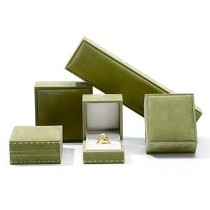 Square Velvet Jewelry Box with Custom Logo in Stock Organizer for Women Perfect Gift - Product Image 5