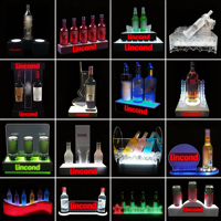 Nouvelle usine personnalisée Led bouteille d'affichage bouteille lumière Glorifier base discothèque Led bouteille présentateur