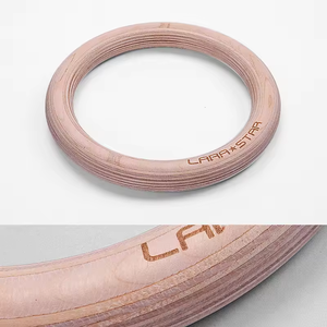 วงแหวนออกกำลังกายแบบใช้ตัวเอง วงแหวนไม้สำหรับออกกำลังกายพร้อมสายรัด - Product Image 6