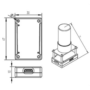 Módulo Qiotek ZED-F9P RTK y Compass DroneCAN, Módulo GNSS de Alta Precisión para Helicópteros y Aeronaves RC, Gran Venta - Product Image 4