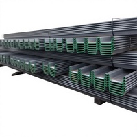 Fabricación en Fábrica, Suministro de Tablestacas de Acero Laminadas en Frío Tipo Ligero Q235B EH32 Estándar ASTM de 6m, 9m y 12m para Construcción