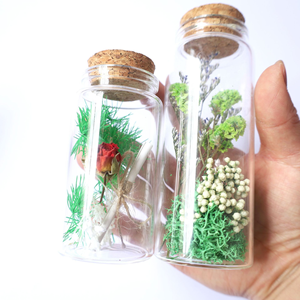 Mini bouquet de fleurs séchées <span class=keywords><strong>pour</strong></span> mariage dans un bocal en verre et une bouteille en tube à essai <span class=keywords><strong>pour</strong></span> bars, célébrations de Diwali, souvenirs porte-bonheur - Product Image 1