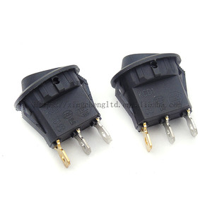 23mm 12V Red Led <strong>Round</strong> Rocker <strong>Switch</strong> Led Dot <strong>Light</strong> 3 Pins ON-OFF LED Illuminated Car Dashboard <strong>Toggle</strong> SPST <strong>Switch</strong> - Product Image 2