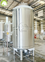 Cuve de fermentation sous pression Charmat en acier inoxydable 2KL pour vin mousseux, avec enveloppe de refroidissement, pour vignobles commerciaux
