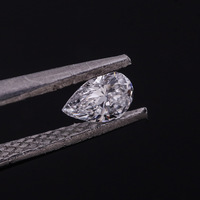 Diamant Moissanite en vrac coupe poire Madonna D E F couleur avec pour la certification GIA