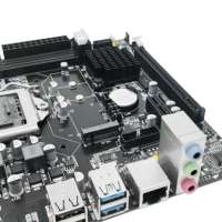 Carte mère d'ordinateur Micro ATX H61 carte mère de bureau H61 LGA 1155 carte mère de jeu de puces 2 canaux DDR4 carte mère PC pour pièce PC