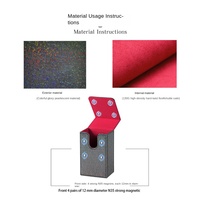 Boîte de rangement en carton imperméable magnétique pour cartes de tarot, finition nacrée, anti-RFID, pour débutants, vente en gros