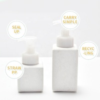 Distributeur de bouteilles de shampoing en plastique biodégradable dégradable écologique Lotion cosmétique pulvérisateur à pompe durable