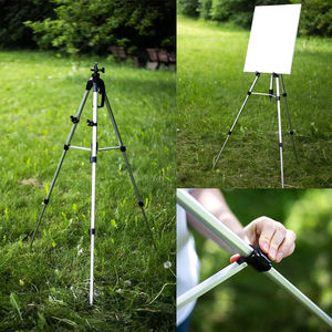 Chevalet de peinture portable réglable pour artiste, en métal argenté, en aluminium, pour peinture en plein air - Product Image 6