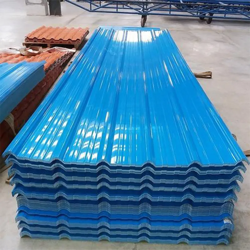 Chine Feuille de toit en zinc alu PPGI Tôles ondulées galvanisées en matériau SGCC avec prix d'usine