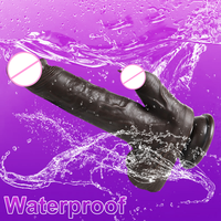 Sexmaschine mit Stoßfunktion Realistischer Silikon-Dildo für Frauen 10 Vibrationsmodi Fernbedienung Wasserdichtes Spielzeug G-Punkt Anal Ultimativ