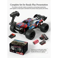 Cadeau : Monster Truck RC Brushless 4x4 à l'échelle 1/8, prêt à rouler, voiture de course tout-terrain haute vitesse avec conception antichoc durable