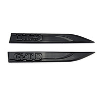Emblème décoratif de voiture GTD en plastique ABS personnalisé pour Volkswagen VW GOLF MK7 MK5 Ford Range Autocollants adhésifs