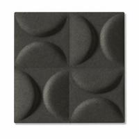 Panneau acoustique en fibre de polyester moderne géométrique 3D, réduction du bruit, design écologique pour l'école, la maison, le bureau, l'appartement, la chambre