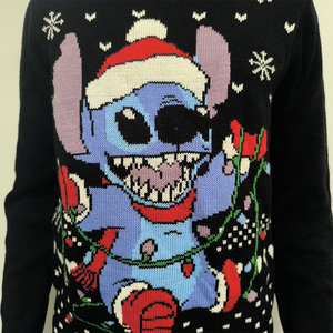 Usine LOGO personnalisé <span class=keywords><strong>pull</strong></span> tricoté <span class=keywords><strong>pull</strong></span> <span class=keywords><strong>de</strong></span> <span class=keywords><strong>Noël</strong></span> dessin animé moche allume un <span class=keywords><strong>pull</strong></span> <span class=keywords><strong>de</strong></span> <span class=keywords><strong>Noël</strong></span> drôle <span class=keywords><strong>de</strong></span> cerf - Product Image 2