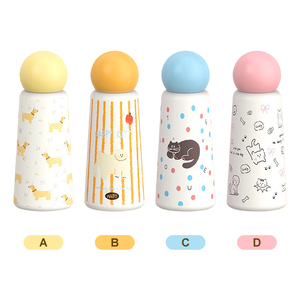 Botella de Agua Térmica de Acero Inoxidable 316L, Diseño Infantil con Tapa Decorativa, Portátil para Estudiantes, Mantiene el Calor por 12 Horas - Product Image 2