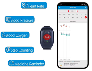 Carte SIM 4G LTE GPS avec bouton SOS d'urgence, détecteur <span class=keywords><strong>de</strong></span> chute, <span class=keywords><strong>bracelet</strong></span> avec bouton <span class=keywords><strong>de</strong></span> panique, localisation GPS, bouton SOS <span class=keywords><strong>de</strong></span> panique pour personnes âgées - Product Image 4