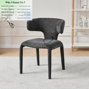 <span class=keywords><strong>Chaise</strong></span> de salle à manger OKAY Accent, design monobloc avec pied intégré, style Teddy, moderne et minimaliste, en tissu rembourré, pour <span class=keywords><strong>cuisine</strong></span>, vente en gros et personnalisation - Product Image 1