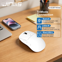 Ratón Inalámbrico para Juegos JINMS X7 Ultra, PAW3395 26000DPI, Tri-Modo, Ergonómico, RGB, Recargable, Óptico, para PC, FPS, Esports