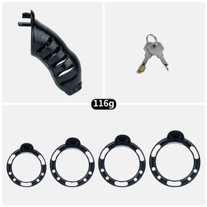 ANOSX <strong>Phimosis</strong> Shape Chastity Cage ABS Resin Penis Lock Hollow Penis Sheath Chastity Cage BDSM Chastity Device for Men - Product Image 3