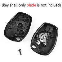 Coque de clé télécommande de remplacement pour Renault Trafic Clio Kangoo Modus Twingo Dacia Duster Logan Sandero Movano Terrano