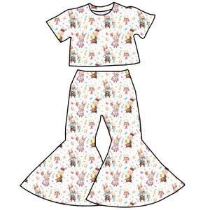 Blue <b>Easter</b> Egg Printed T Shirts Dress Fashion Toddler Girls Short Sleeves <b>Tops</b> Kids Children Clothing Designer Clothes - Product Image 4