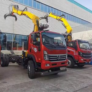 Hwo 4x4 बूम क्रेन लॉरी हाइड्रोलिक nuckle बूम लोडर क्रेन उपकरण लॉग हड़पने - Product Image 3