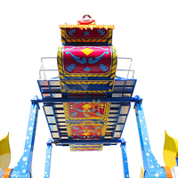 Offre Spéciale : Manège Tapis Volant, Construction Métal et Fibre de Verre, Capacité 16 Personnes, Idéal Parcs d'Attractions et Carnavals