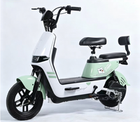 Nouveau Vélo Électrique Tendance à Deux Places, Couleurs Attrayantes, Moteur 350W, Scooter Électrique Urbain avec Dossier Arrière