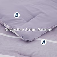 Ensembles de couettes Queen 7 pièces Seersucker lit dans un sac couettes avec drap plat taie d'oreiller et taie d'oreiller