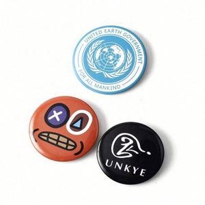 Factory Wholesale Round Tinplate Badge Buttons Custom Sublimation Needle Back Magnetic Brooch Button Badges - Product Image 5