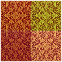 Moquette rouge sur mesure pour entrée d'hôtel VIP, nylon Axminster 12 mm, projet sur mesure