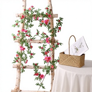 Guirnaldas <span class=keywords><strong>de</strong></span> margaritas y girasoles artificiales realistas, decoración <span class=keywords><strong>de</strong></span> flores artificiales para sala <span class=keywords><strong>de</strong></span> estar, tuberías <span class=keywords><strong>de</strong></span> aire acondicionado, escaparates interiores y ventanas. - Product Image 6
