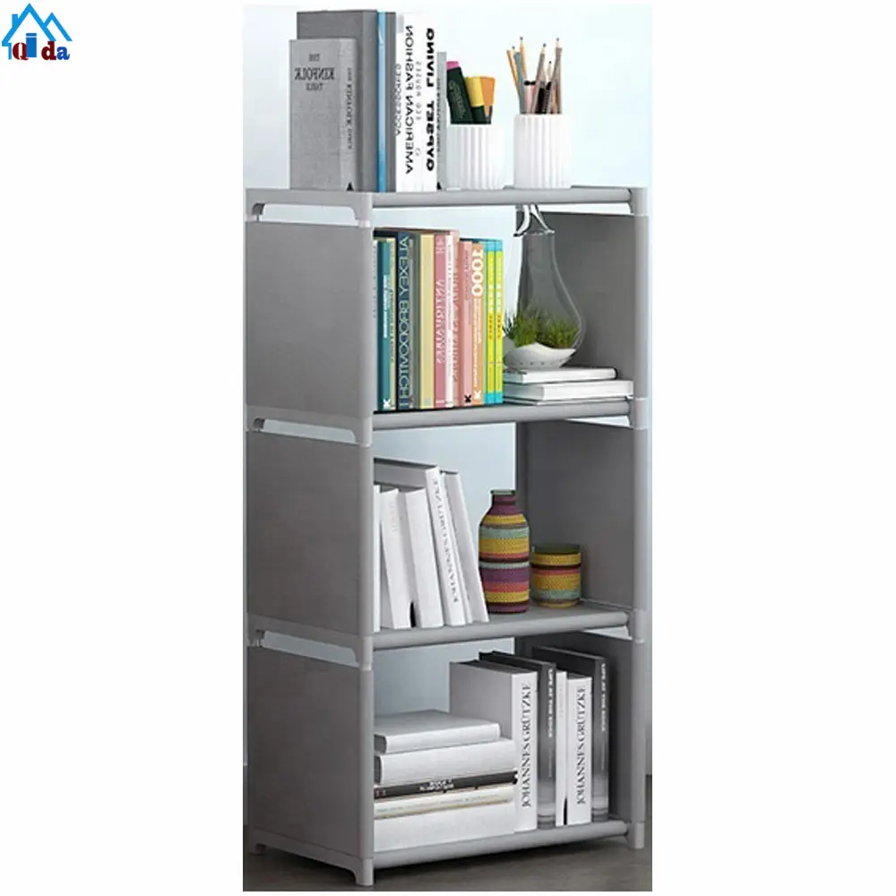 Free Standing PP Plastic Magic Cubes Cheap Bookshelves For Sale Girls Bookcase Furniture