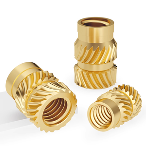 Inserto de cobre para fusión en caliente M1 M2 M3 M4 M5 M6 M8, buje roscado moleteado para plástico - Product Image 3