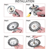 Pexmientas Acier Inoxydable Twist Wire Wheel Cutter Outils Jardin Désherbeur Brosses Tondeuse À Gazon Herbe Brosse Métallique En Acier