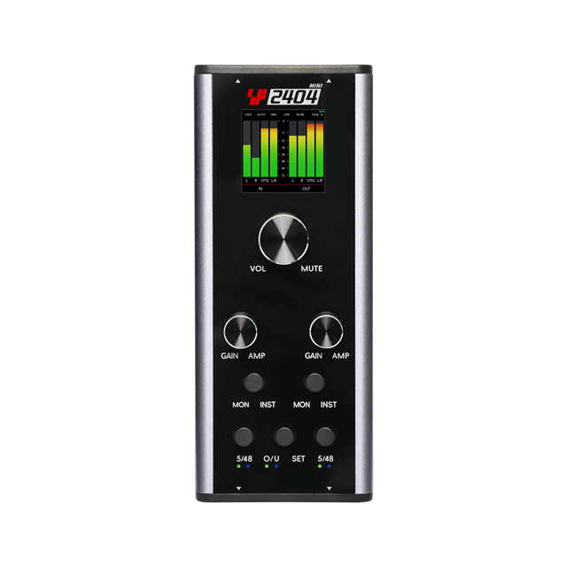 2026 New Model Simplefly SF2404 Mini 2 Input 2 Output Audio Sound Card Audio Interface High Quality Product