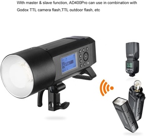 <span class=keywords><strong>Godox</strong></span>-Flash estroboscópico portátil AD400Pro, todo en uno, 400W, 2,4G, TTL, Speedlite con batería - Product Image 3