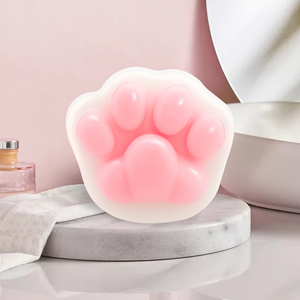 Jabón facial con logotipo personalizado, jabón de baño con diseño de garra de gato, hecho a mano, blanqueador natural, aroma de limpieza <span class=keywords><strong>corporal</strong></span> - Product Image 6
