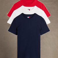 Camiseta Clásica OEM de Corte Ajustado para Hombre, Cuello Redondo, Manga Corta, 100% Algodón de Alta Calidad, Color Sólido, Transpirable