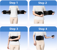 Ceinture Corset Ajustable en Polyester de Haute Qualité avec Système de Poulies – Protection Médicale Professionnelle pour la Décompression Flexible de la Colonne Vertébrale Inférieure