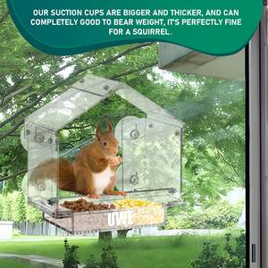 Şeffaf akrilik büyük kuş kafesi papağan yetiştiriciliği Pet kafesleri kuş evi besleyici - Product Image 5