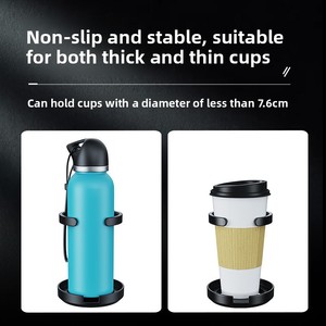 Porte-gobelet de voiture pliable en ABS avec sortie d'air, support de boisson multifonctionnel universel - Product Image 4